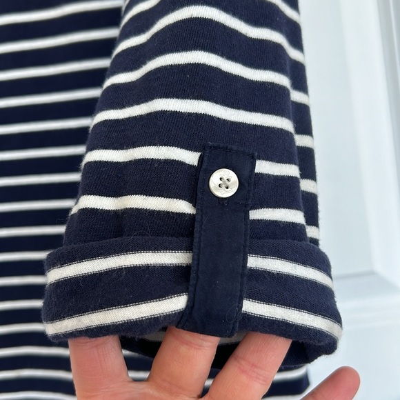 Mixed media striped top - Picture 2 of 3